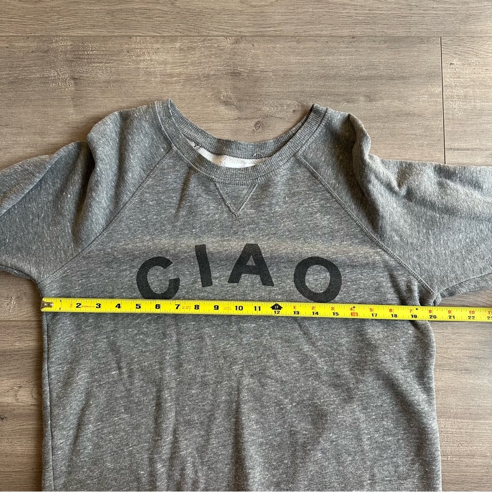 Sol Angeles x Anthropologie Ciao gray sweatshirt - size medium - Picture 3 of 4